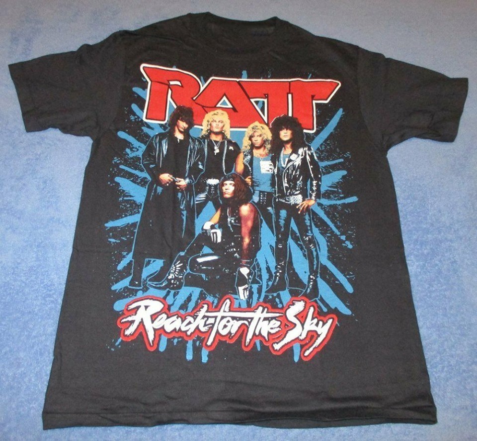 Ratt Tour Concert Cotton Black Unisex All Size T-shirt