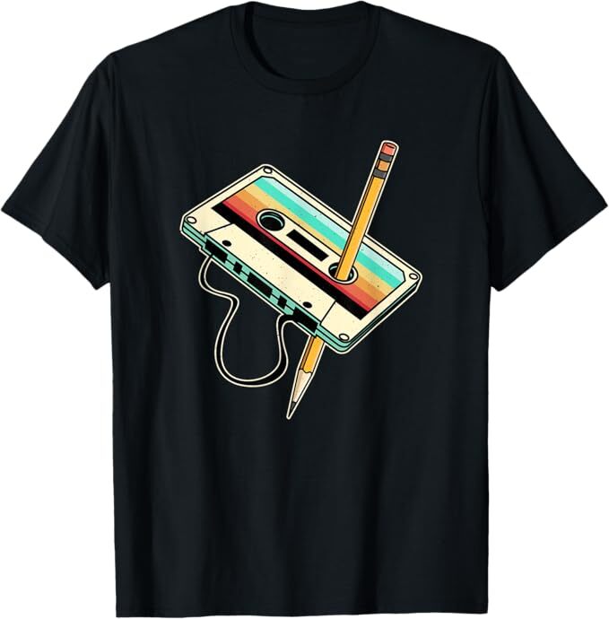 80s 90s Retro Party Costume Nostalgia Cassette T-Shirt gallery