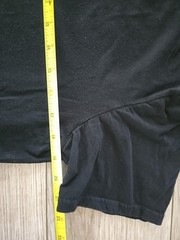 Mickey Mouse L Tee Shirt Black w/White/Blk Yellow Checked MICKEY S/M Disneyland