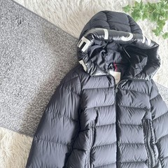 Moncler Salzman Men’s Black Hooded Down Jacket Quilted Size S Preowned Authentic