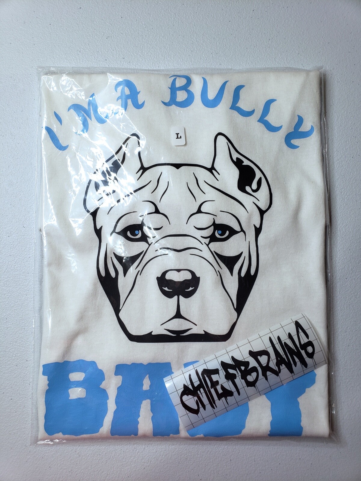 ChiefBrains Apparel Limited Edition Pitbull Bully Baby T Shirt Mens Cotton New gallery