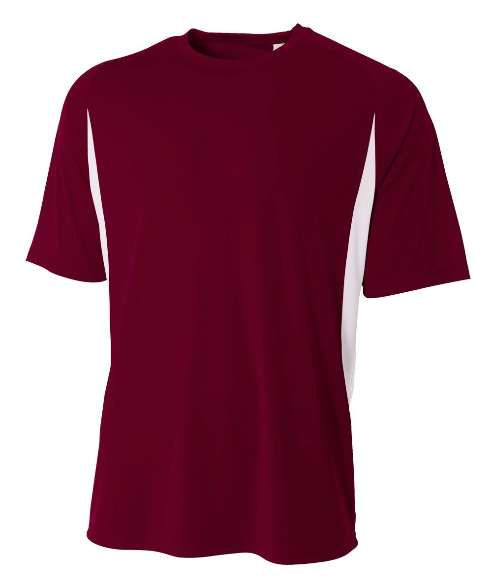A4 Cooling Performance Color Block Tee Mens N3181 gallery