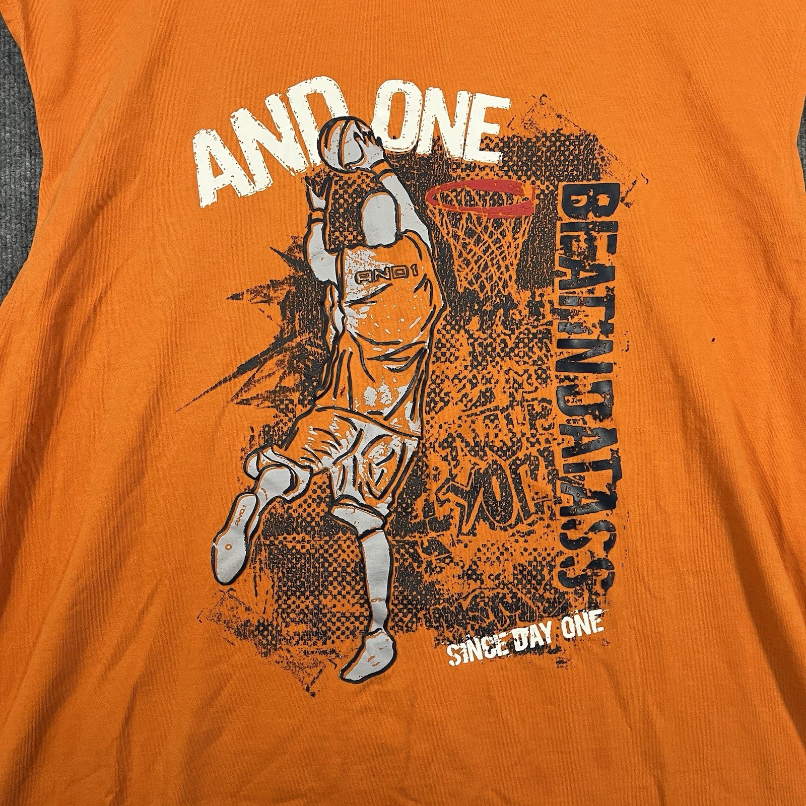 Vintage 90s And1 Basketball Trash Talk Sleeveless Cut Sleeve Shirt Men’s 2XL gallery