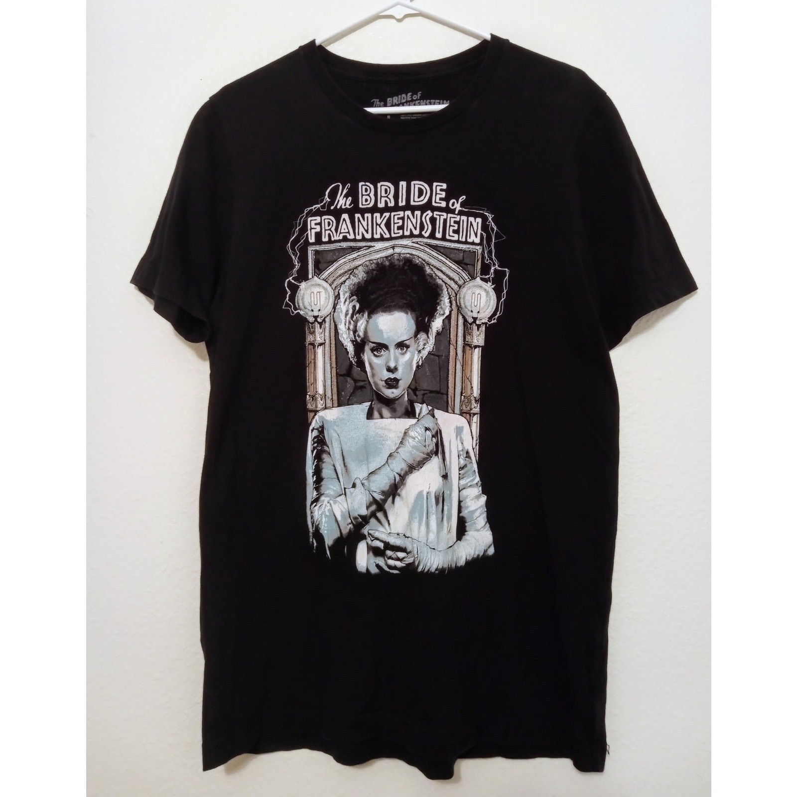 RARE Fright Rags The Bride of Frankenstein Classic Graphic Horror T-Shirt SZ L gallery