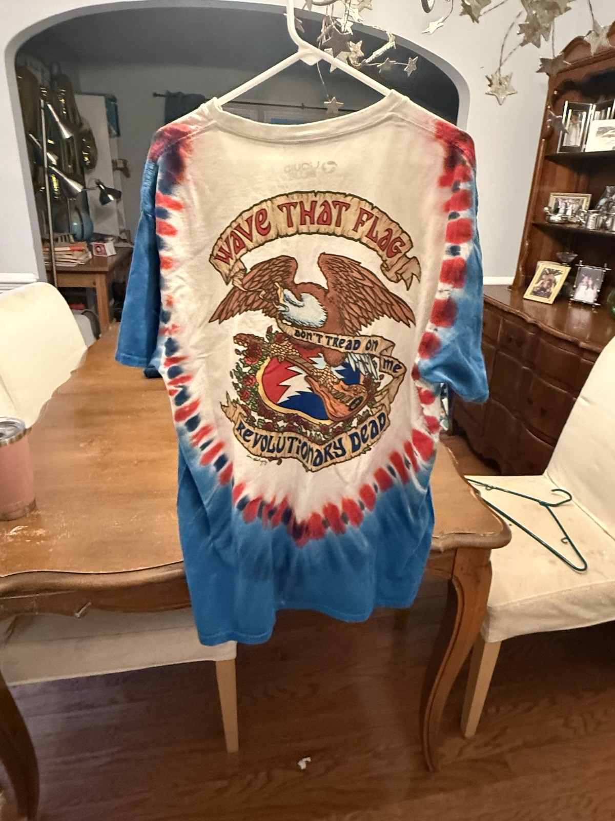Vintage 1993 Grateful Dead Revolutionary Dead Mike Dubois Liquid Blue XL gallery