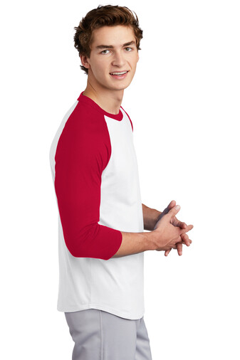 Sport-Tek T200 Mens Raglan Sleeve Colorblock Cotton Sports Jersey T-Shirt gallery