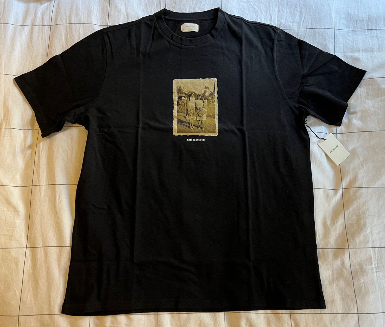 Aime Leon Dore ALD / Spring Photo Black Short-Sleeve Logo Tee T-Shirt XXL SS23