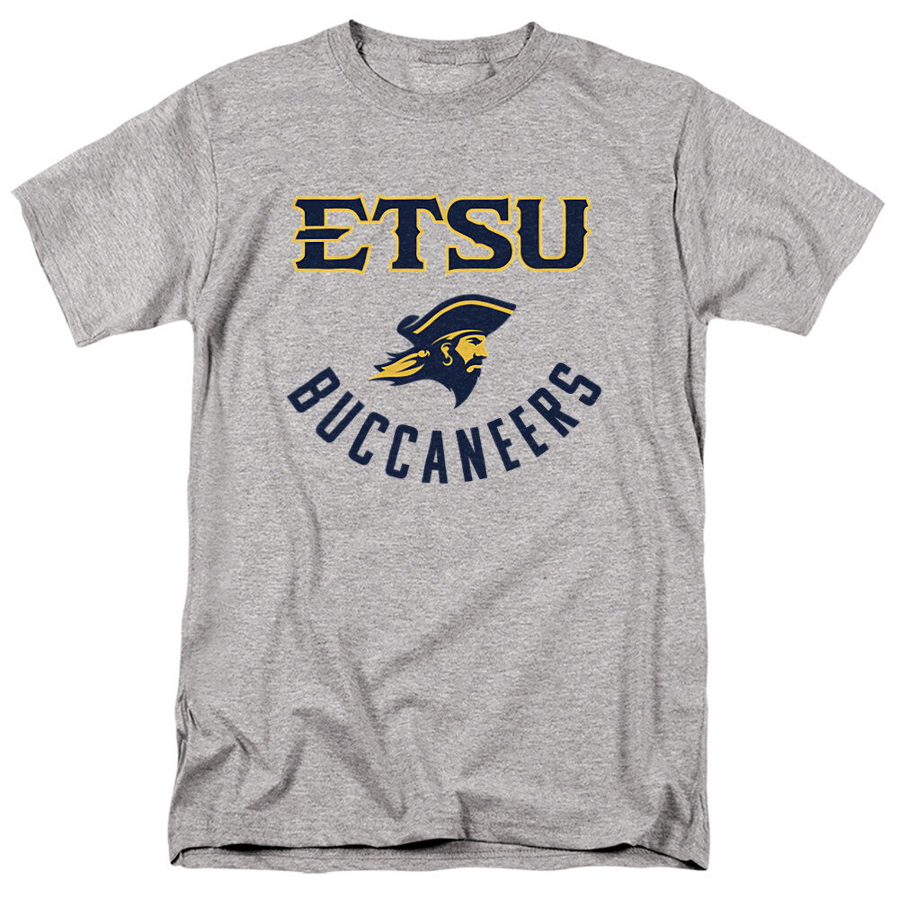 East Tennessee State University Adult T-Shirt One Color, Athletic Heather, S-5XL