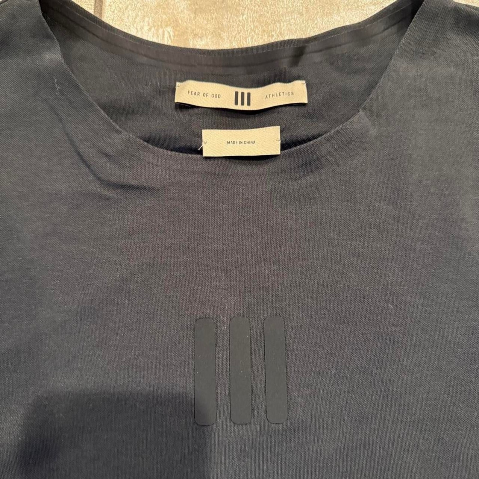 NWT Fear of God x Adidas Athletics Tee Black Size XL Oversized Premium gallery