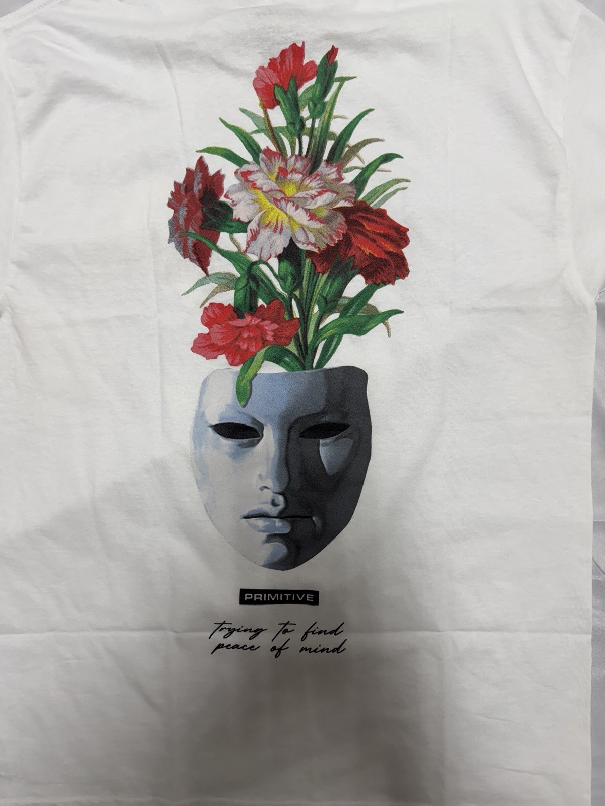 Primitive Skateboards White Tee With Floral Design Size M #skateboarding #floral gallery