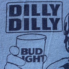 HARRY CARARY Dilly Dilly Wrigley Field Bud Light Beer T-Shirt. XL Preowned NV