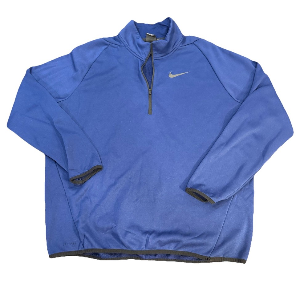Nike Core Element DriFit Half Zip Gym Top Men’s Xl Blue Pullover