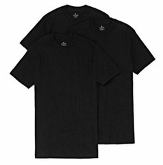 Stafford 3-Pack Men’s Heavy Weight 100% Cotton Crew-Neck T-Shirt Black