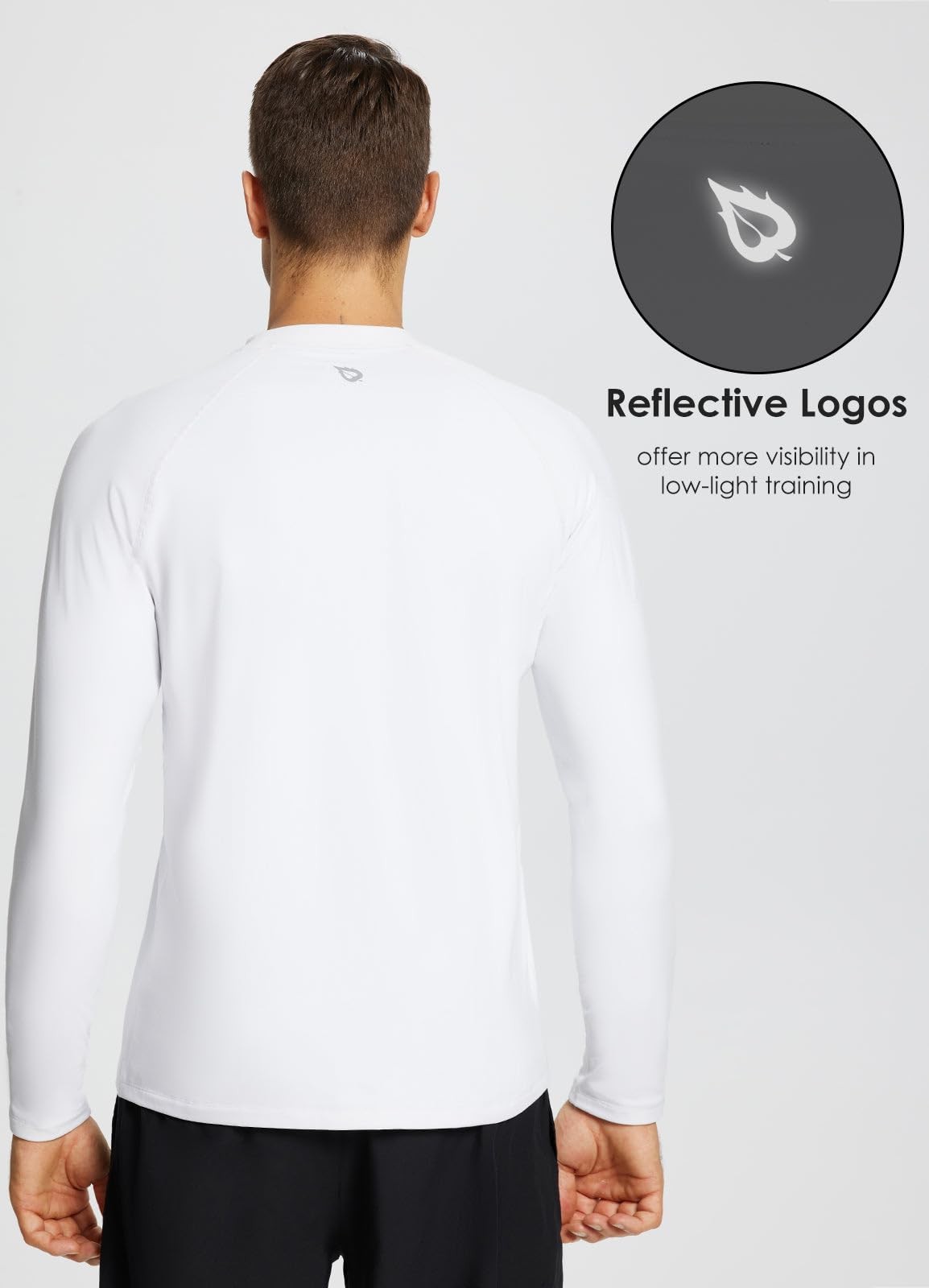 Men's Thermal Fleece Long Sleeve Shirt for Cold Weather Workout and Running L gallery