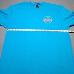 Game Day Blue Destination Shirt Classic Short Sleeve Soft Style Crew Mens Size L