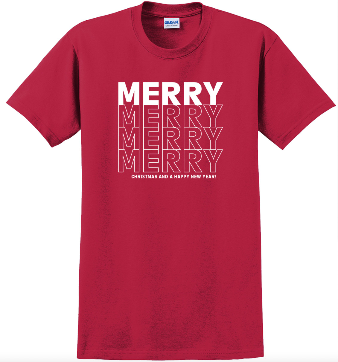 Merry Christmas Holiday T-Shirt Short Sleeve Graphic Tee Unisex apparel Text gallery