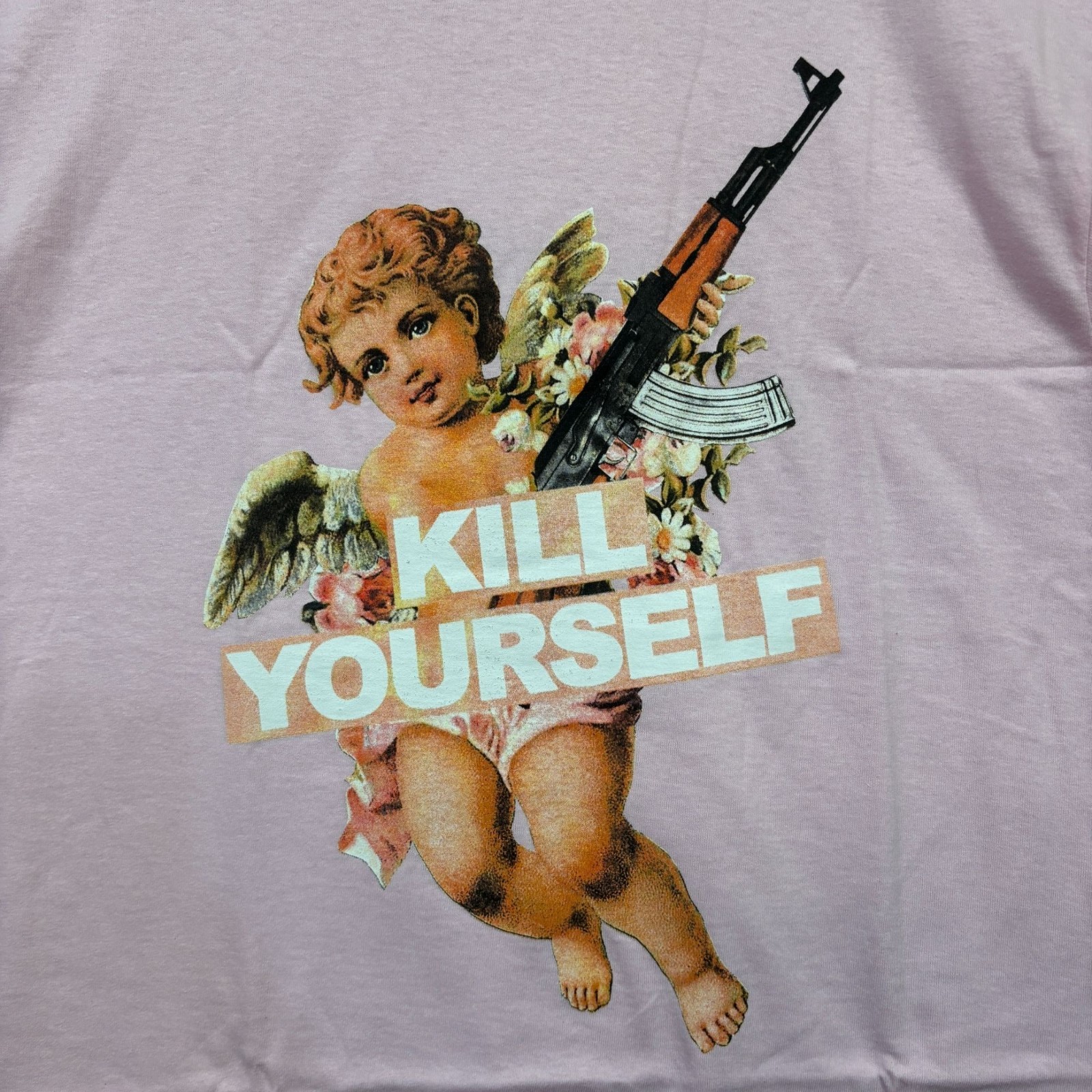 G59 Records x The Suicideboys Kill Yourself Cherub Rap Tee L gallery