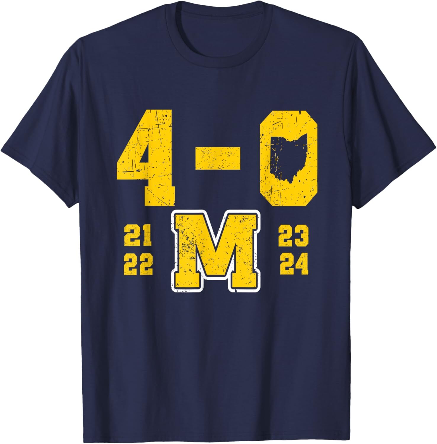 Michigan 4-0 Plant The Flag 21 22 23 24 Ohio T-Shirt gallery