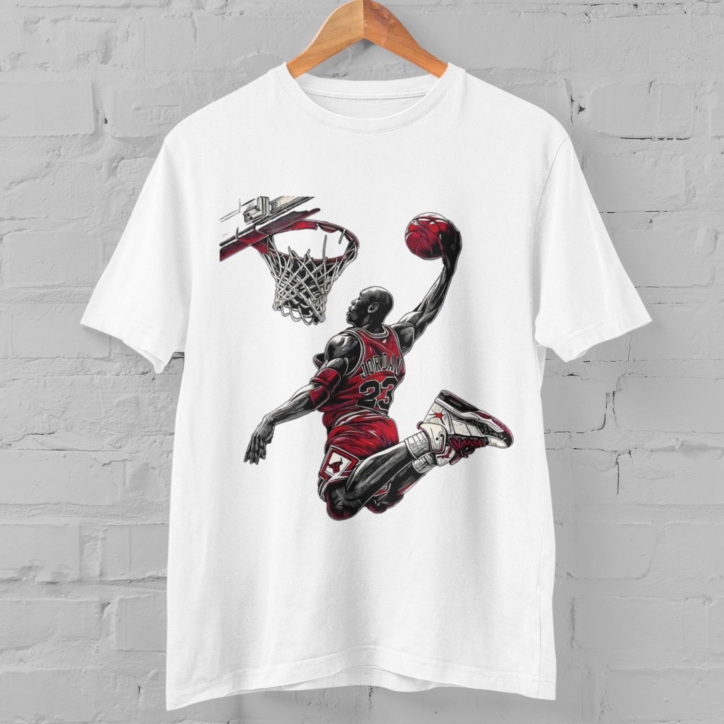 Retro Jordan 23 Basketball Dunk T-Shirt Vintage Air Sports Tee Streetwear Gift gallery