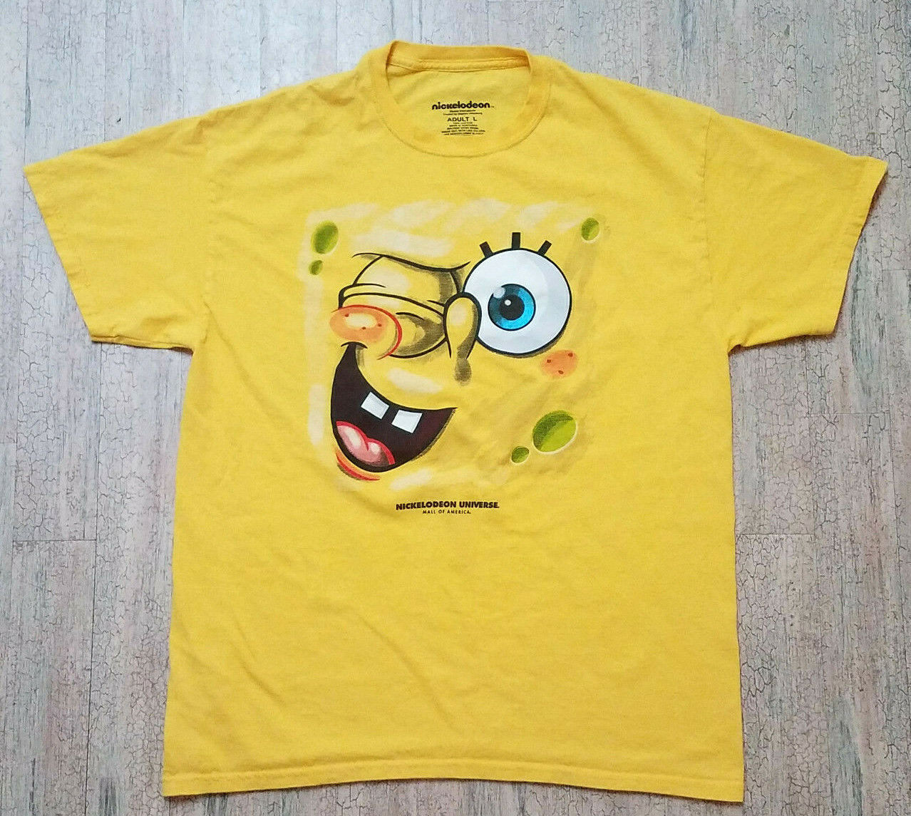 Spongebob Square Pants Large T-Shirt Nickelodeon Universe Mall Of America gallery