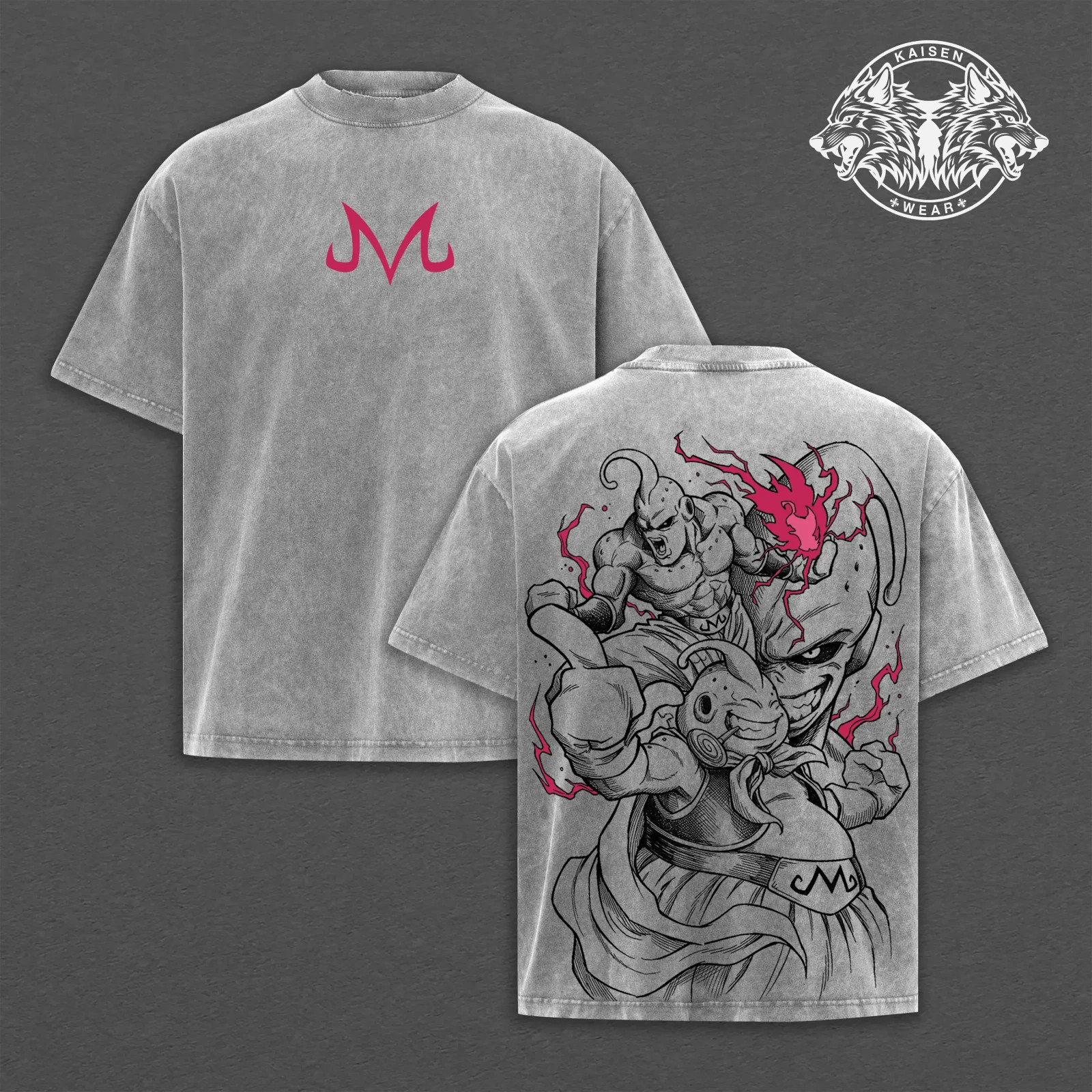 Vintage Majin Buu Graphic Heavyweight Acid Wash Streetwear Collection: Oversized gallery