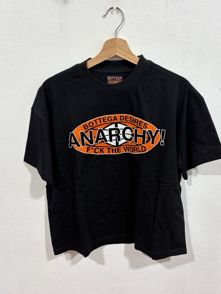 Bottega Desires Anarchy Black Tee Size S NEW 100% AUTHENTIC