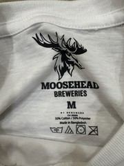 New Moosehead Light Beer T-Shirt MEDIUM Men’s Canadian Graphic Tee Funny White