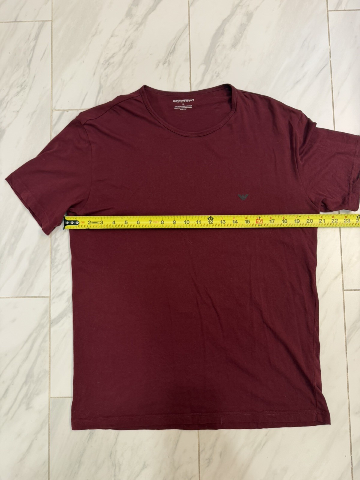 Emporio Armani T-Shirt Top Men's Red Printed Logo Casual gallery