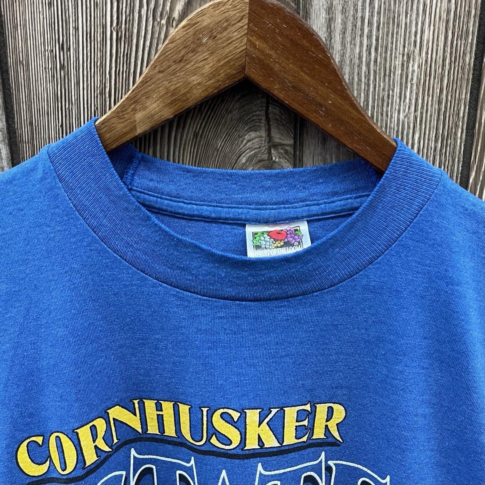 Vintage Cornhusker State Games Nebraska Graphic Tee Shirt 90s Blue Mens XXL 2XL gallery