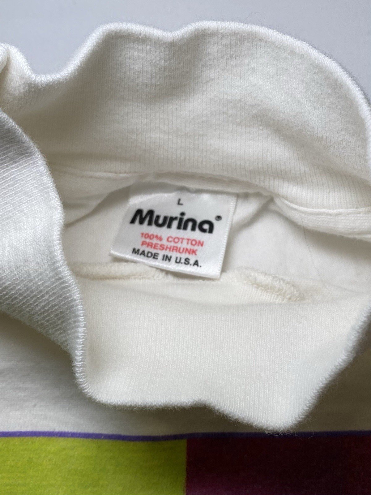 Vintage 1992 MoMa Aladdin Museum Of Modern Art NYC Turtleneck Sz L GRAIL RARE gallery