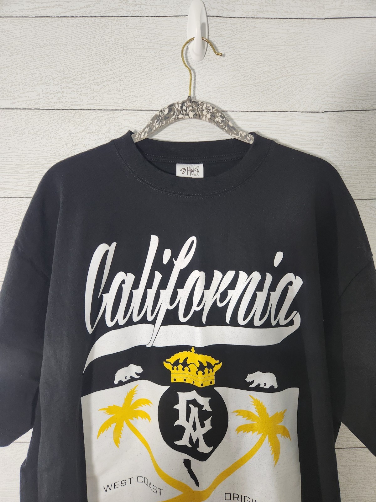 Shakawear T- shirt Mens 2XL Super Max Heavy Black California West Coast Original gallery