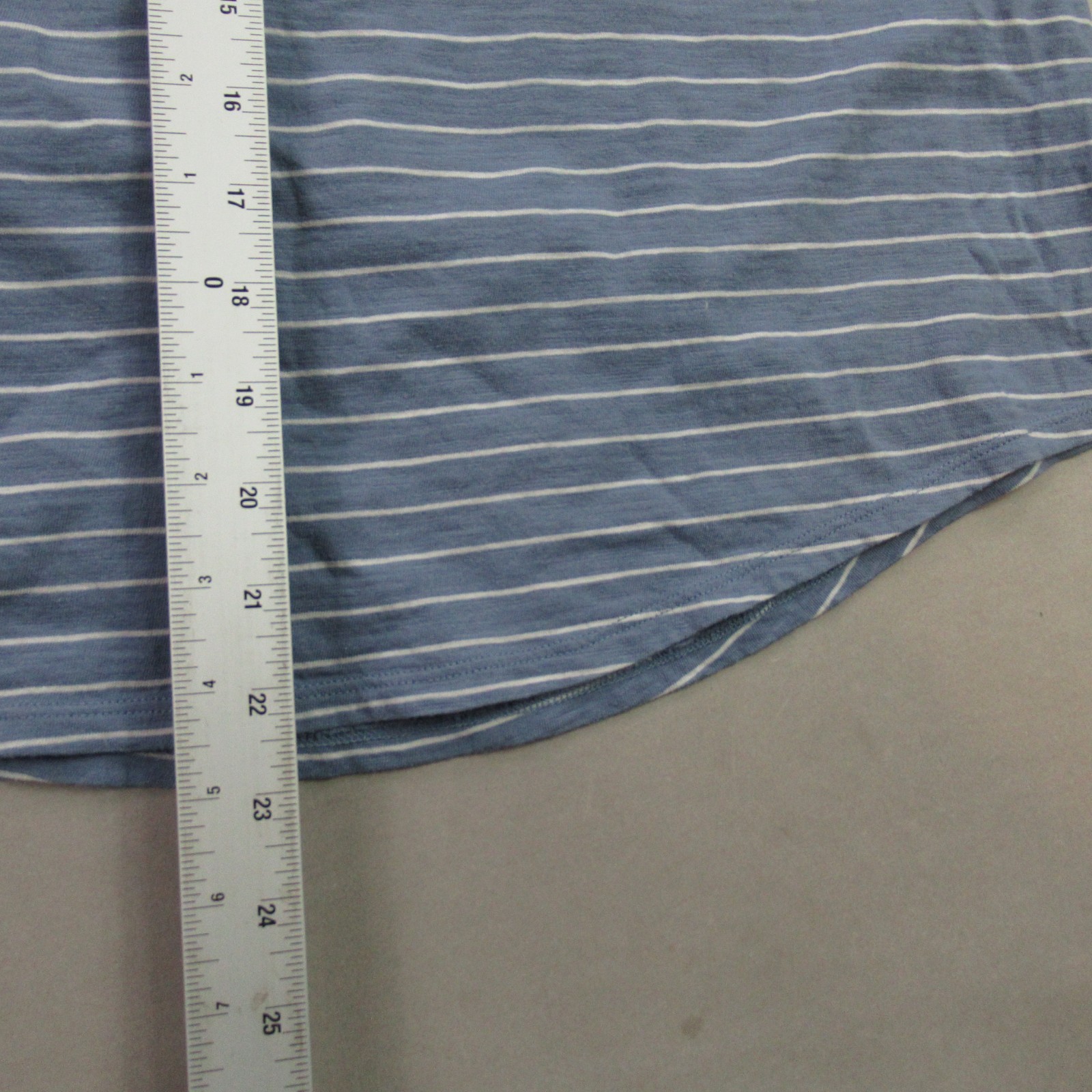 Eileen Fisher Shirt Mens Medium Sleeveless Crew Neck Blue Lightweight Stripes gallery