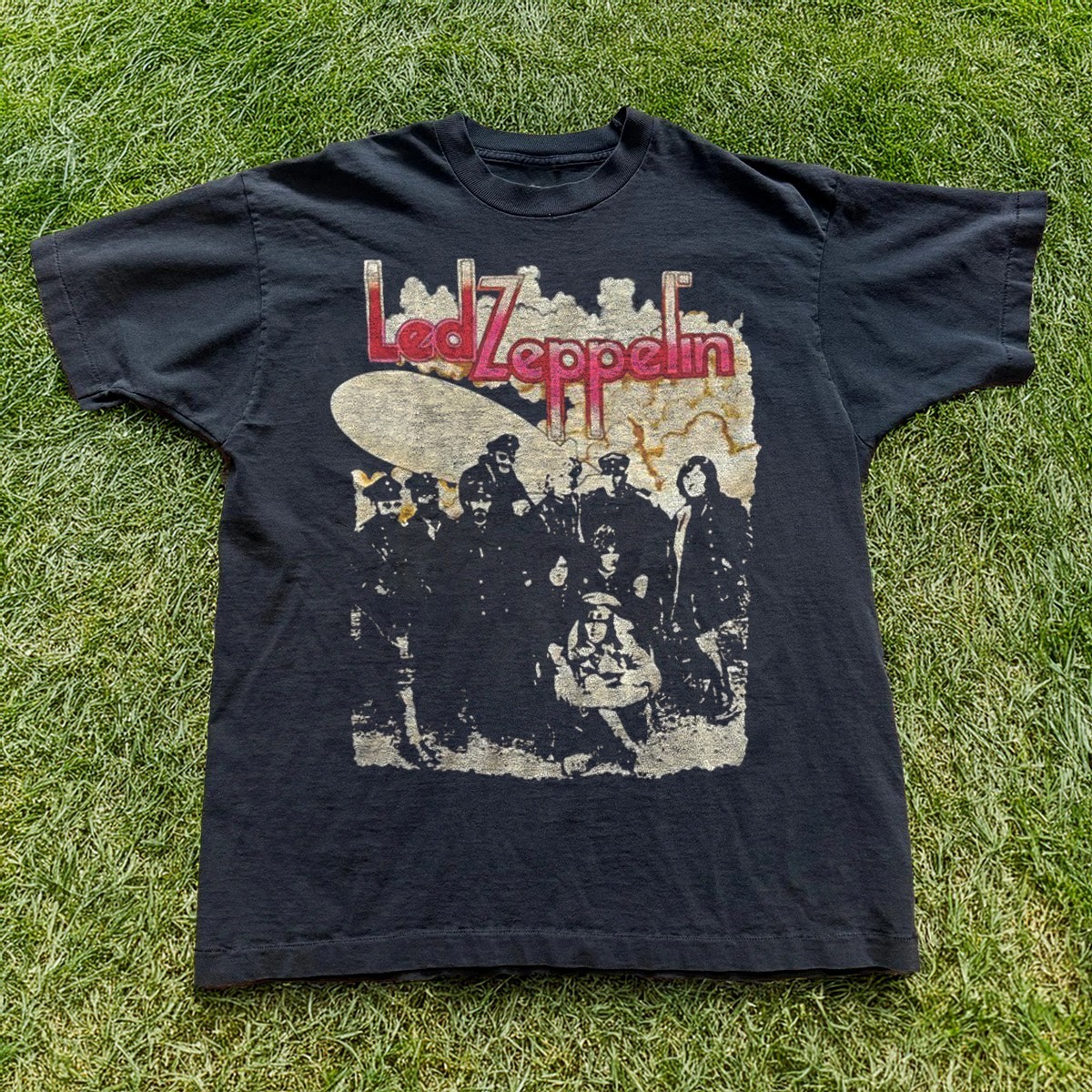 Vintage Led Zeppelin Album 2 Black Unisex T-shirt Size S-5XL