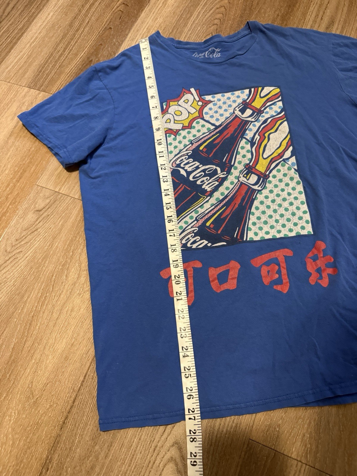 Coca-Cola Men's Pop Art graphic tee with red accents with graphic design size L gallery