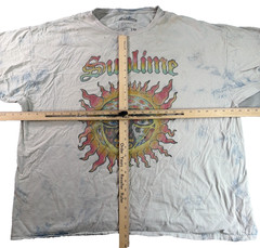 Sublime 40oz To Freedom Sun Double Sided Bleach Tie Dye Band Tee Mens 2XL NWT