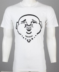 $89 TRUE RELIGION White ORIGINAL BUDDHA FACE Short Sleeve Graphic T-shirt NWT