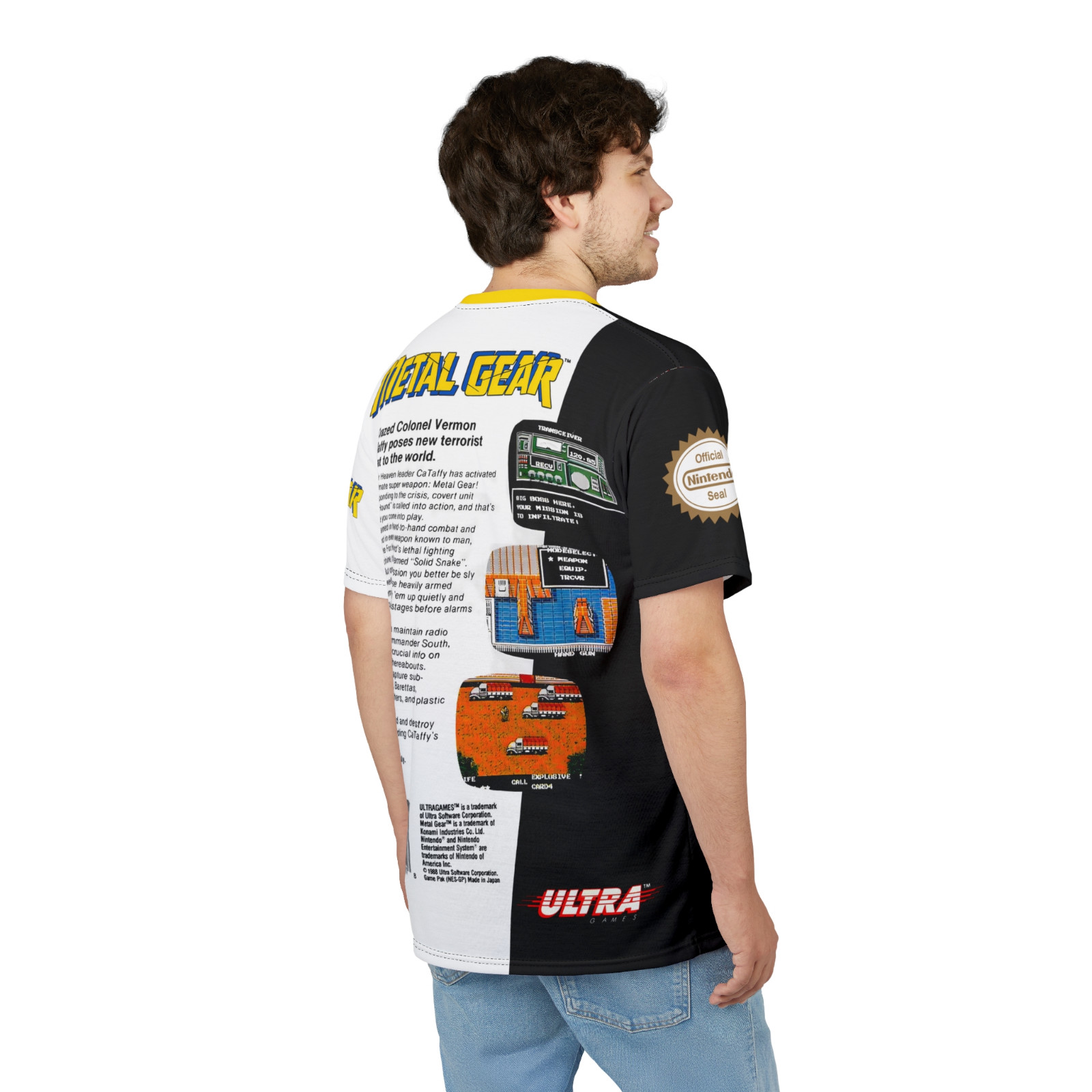 Metal Gear 1987 NES Retro Vintage Nintendo Video Game Cover T-Shirt gallery