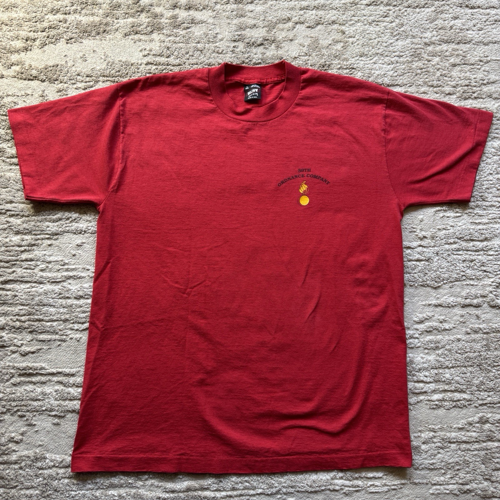 VTG 39th Ordinance Company Second To None US Army Unit Tee Military Mens Large gallery