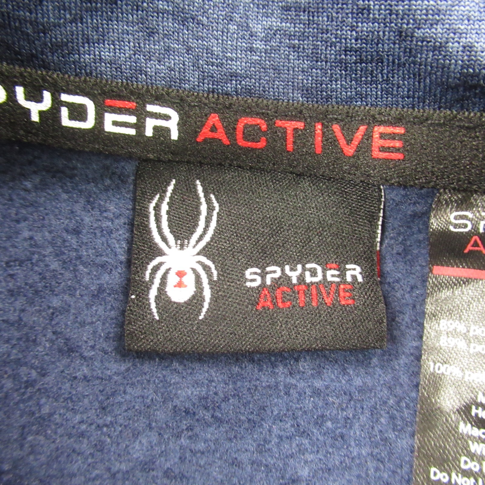 Spyder Shirt Mens Medium 1/4 Zip Long Sleeve Outdoor Lightweight Blue Casual gallery