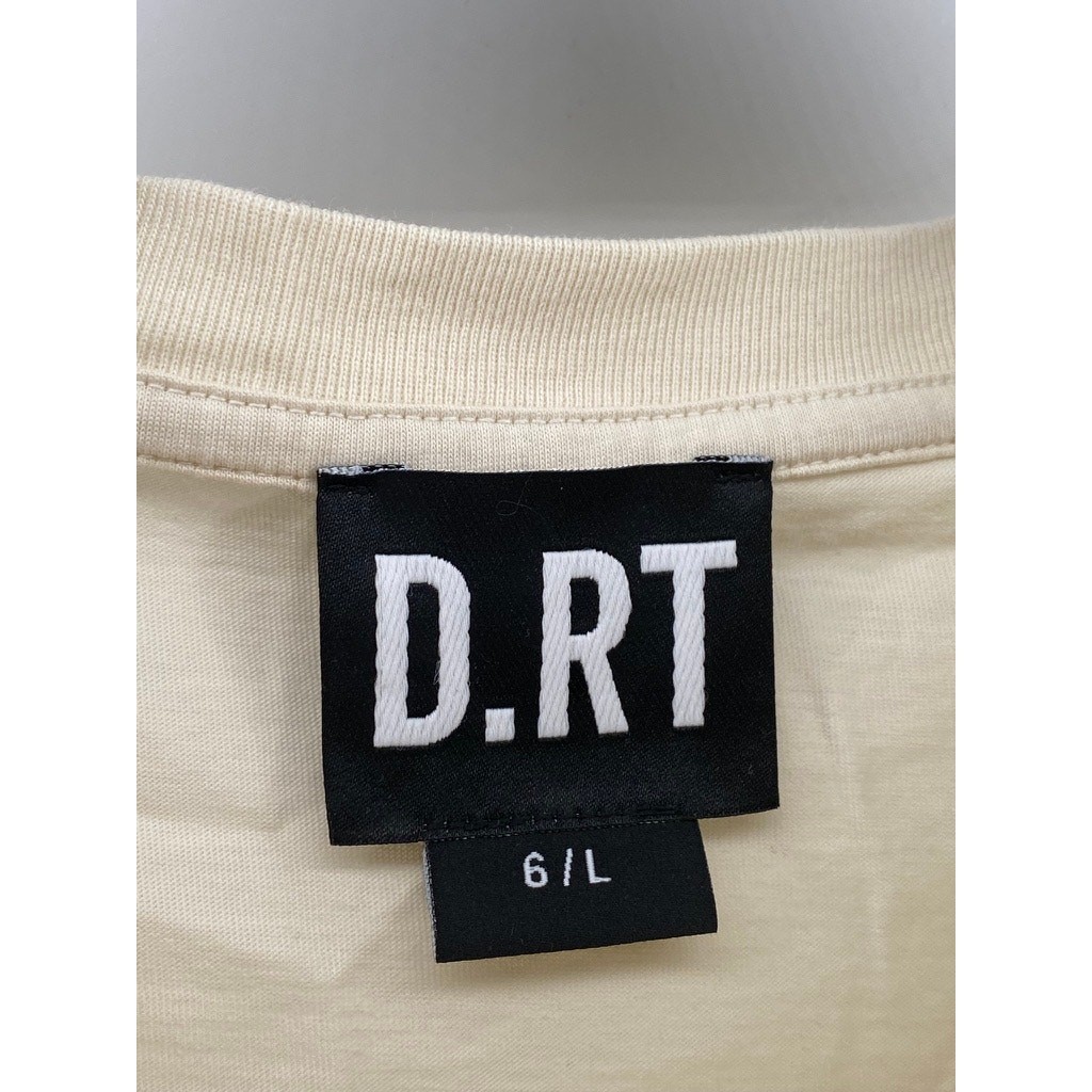D.RT Men's Beige-Red Choose Your Own Adventure Logo Crewneck T-Shirt SZ L gallery