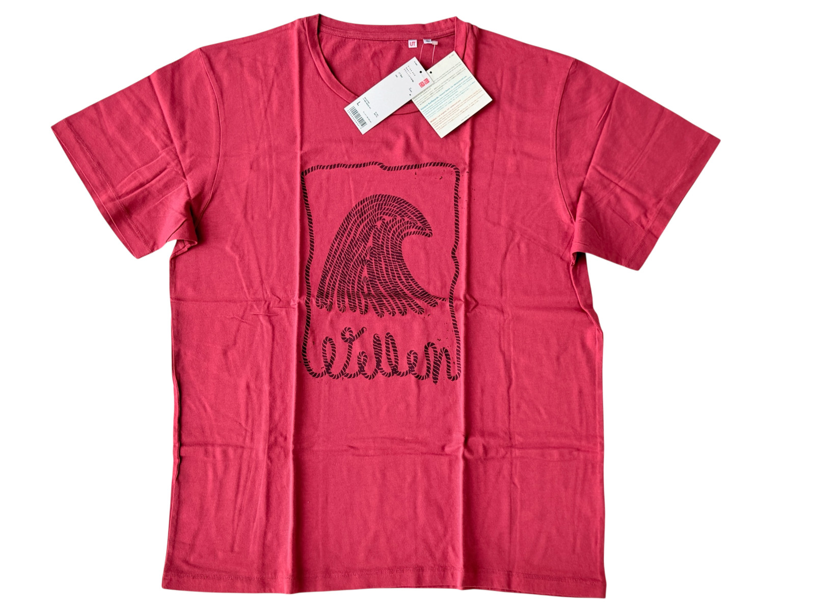 Wellen surf x UNIQLO NWT T-Shirt Size L Red Japan gallery
