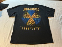 MEGADETH Rust in Peace 20th Ann. Concert Tour T-Shirt 2010 sz XL Anvil