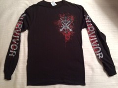 The Walking Dead Long Sleeve Survivor Black T-shirt Official License NEW