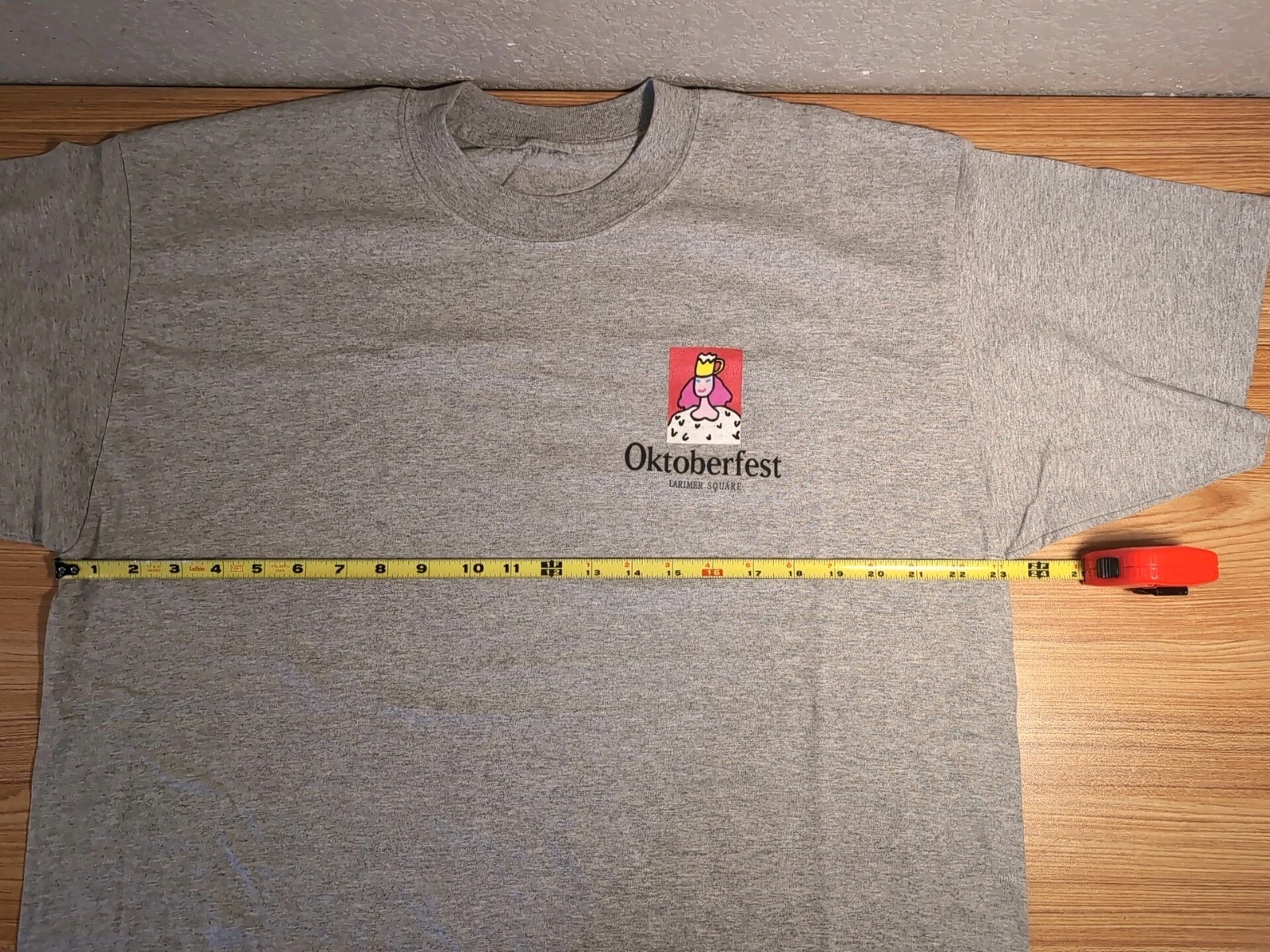 Vintage Gray T-Shirt LARIMIER SQUARE OKTOBERFEST 1998 Denver CO NEW NO TAG gallery