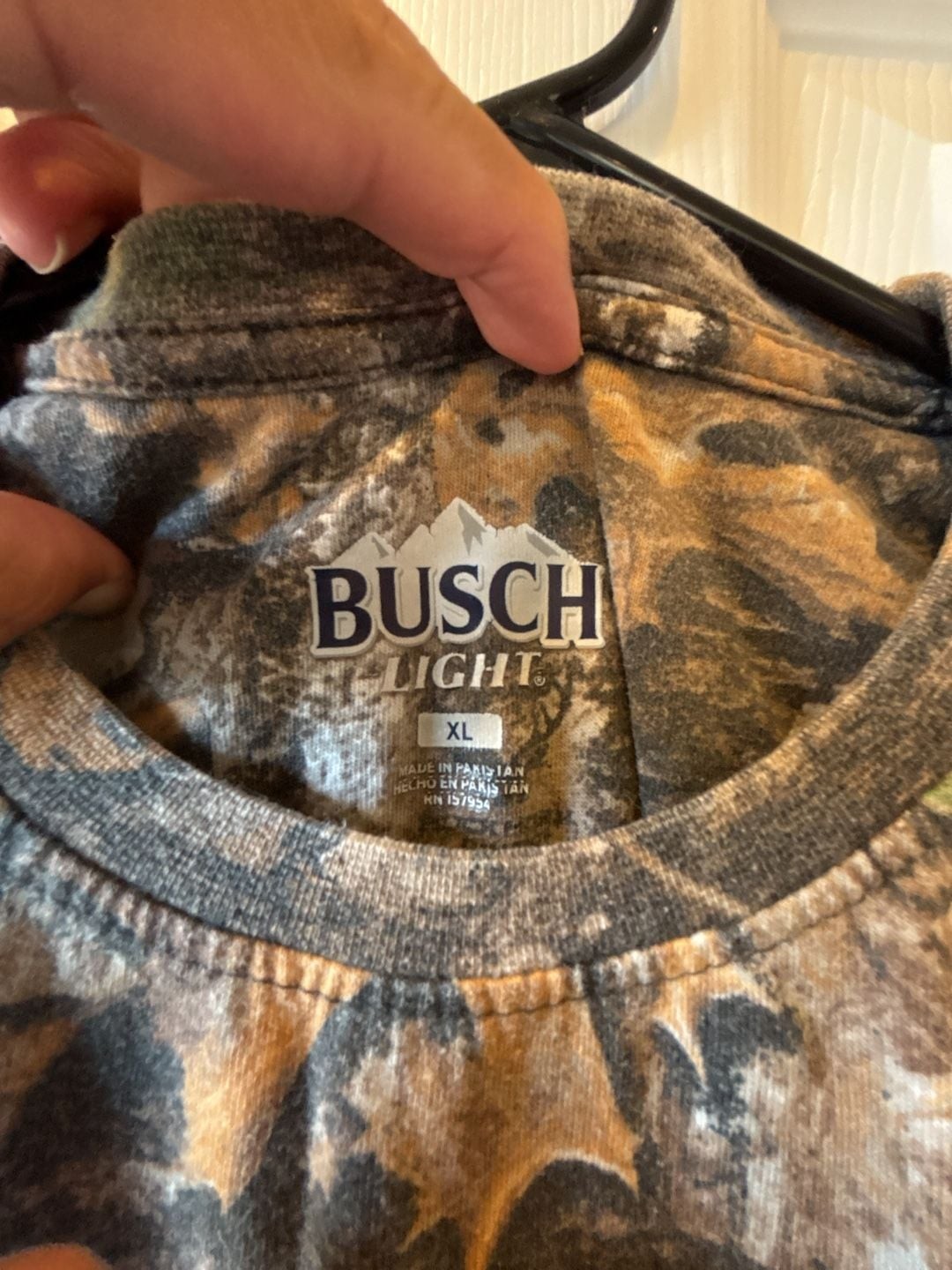 Busch Light RealTree Camo All Over Print Graphic T-Shirt gallery