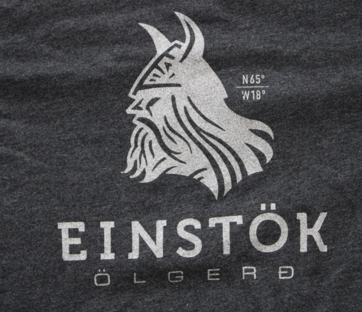 Einstok Olgerd Mens Viking XXL T Shirt 100% Recycled Gray Salvage Iceland Beer gallery