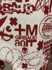 Marithe Francois Girbaud VTG Shirt Skull Graffiti Red And White Large RARE NWT