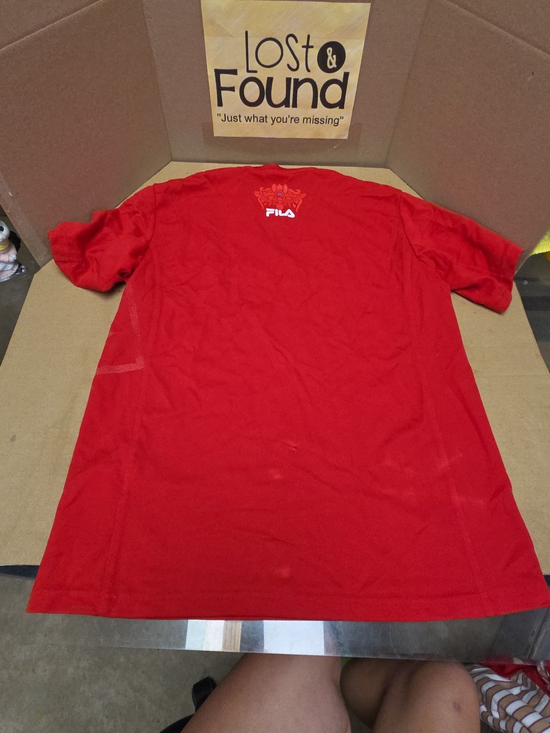 Vintage Red FILA Soccer Jersey Go Corea ( Korea ) Size Small (95) Cool Max gallery