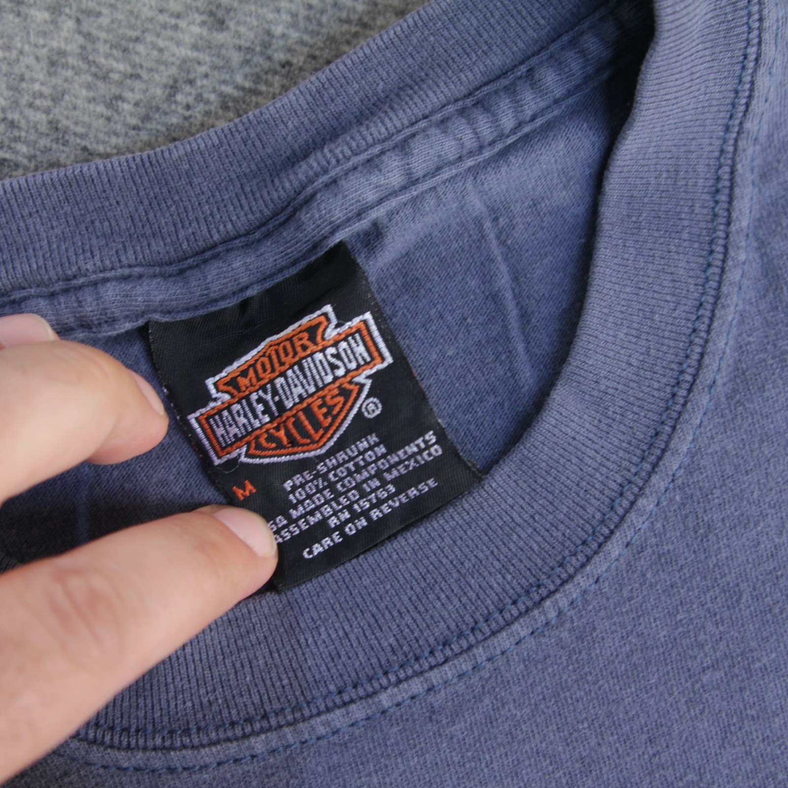Harley Davidson T Shirt M VTG Y2K Tribal Tattoo Faded Rio Grande Valley Pharr TX gallery
