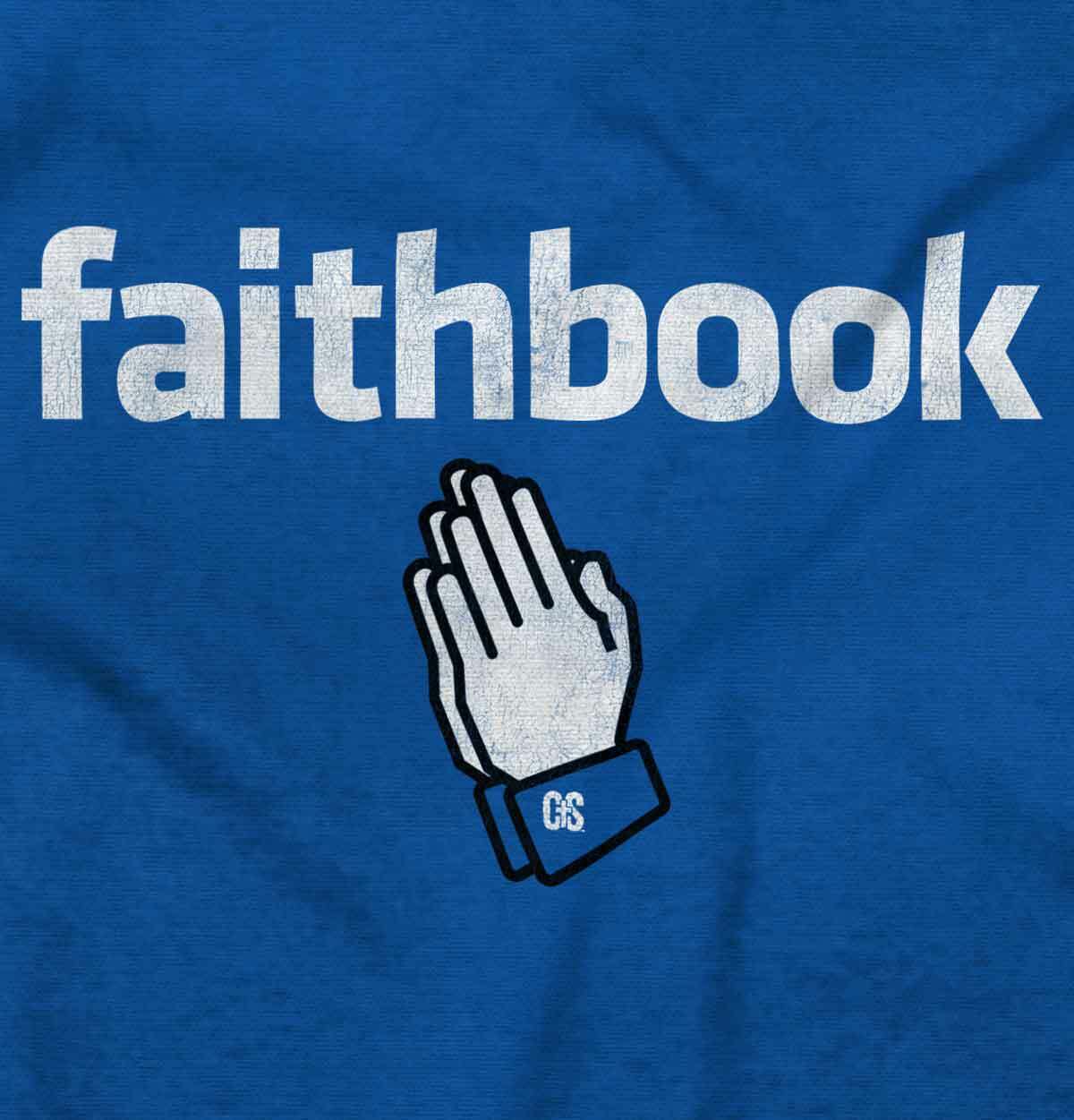 Faithbook Funny Internet Christian Religious Adult Short Sleeve Crewneck Tee gallery
